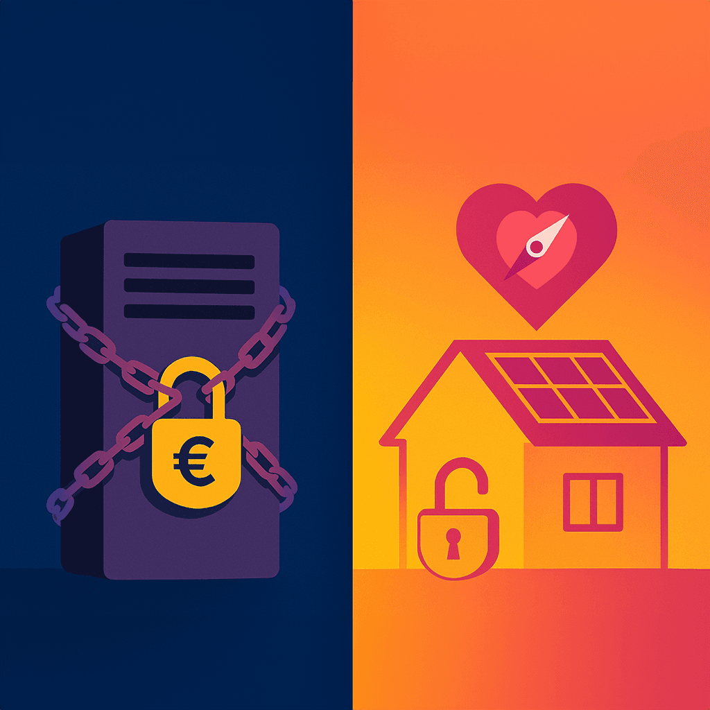 Visualisierung eines Energiemanagement-Systems mit PV, Speicher und Wallbox