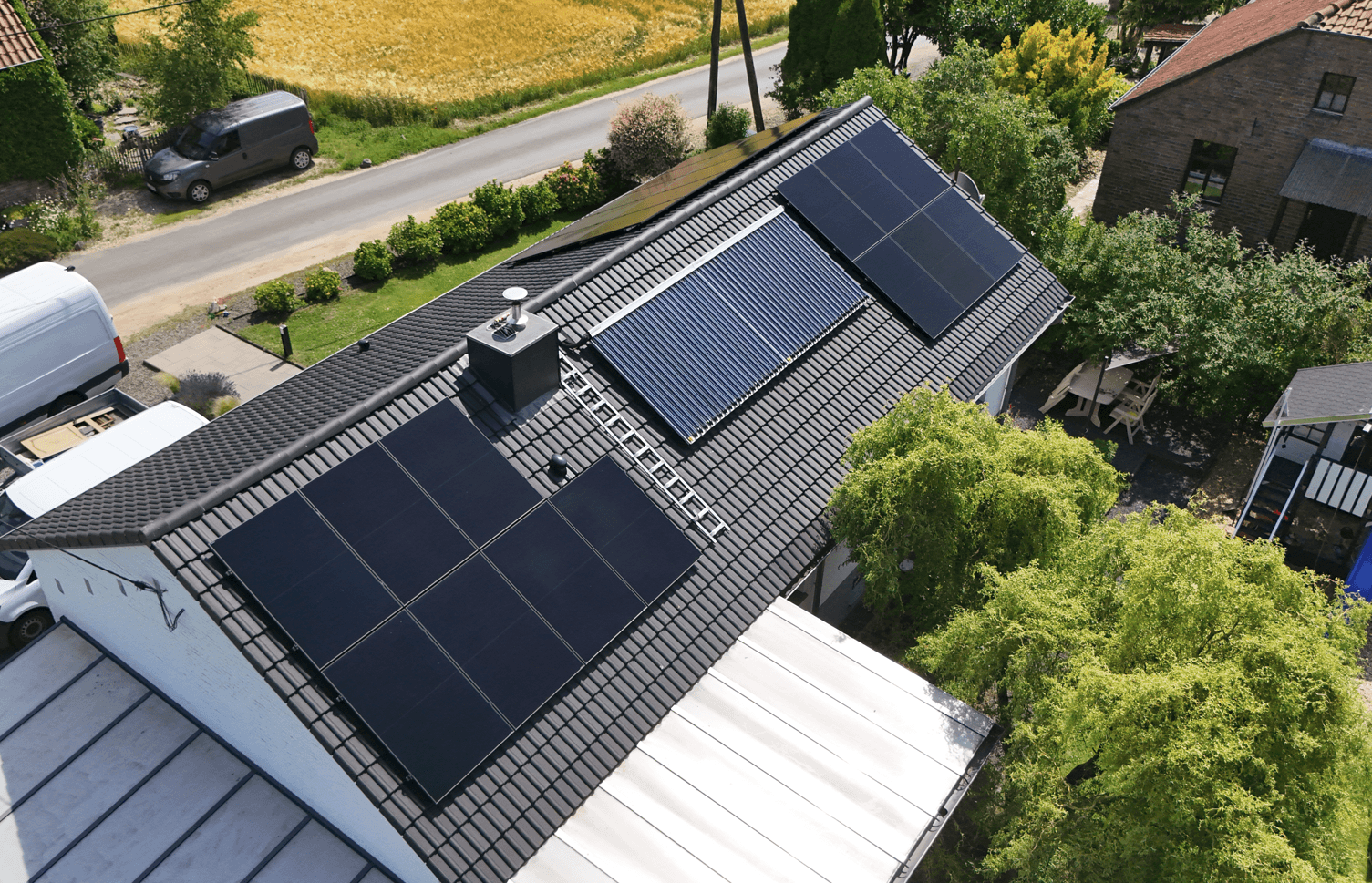 Solaranlage mit Speicherlösung