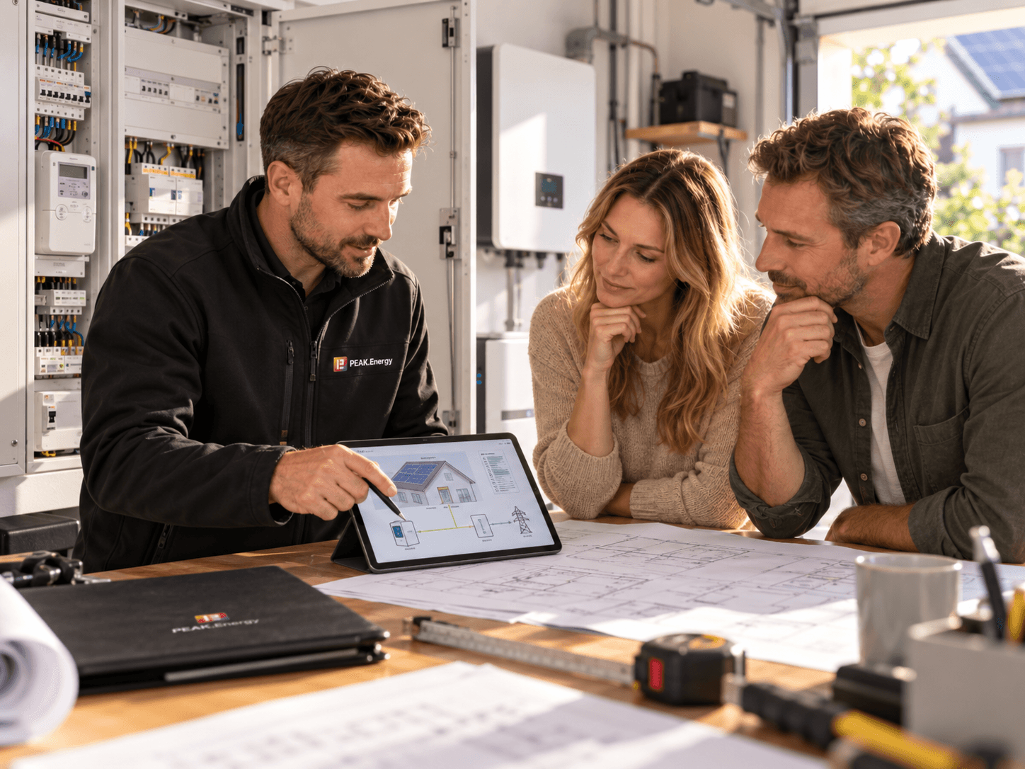 Speicher und Energiefluss im Haushalt